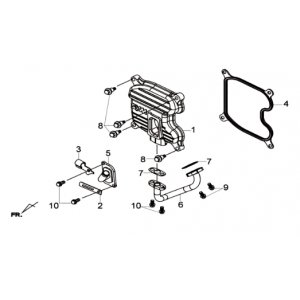 Cylinderkop deksel Sym Joymax 300I ABS E3 2014-2016