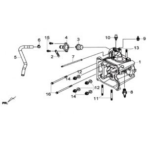 Cylinderkop KPL. Sym Joymax 300I ABS E3 2014-2016