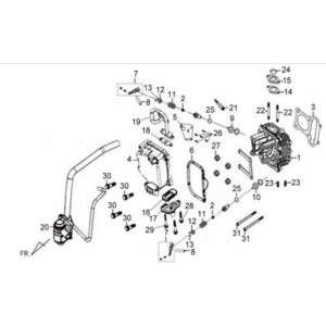 Cylinderkop KPL. Sym X'PRO 125