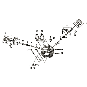Cilinderkop Sym Fiddle II (BK-7C) iron grey