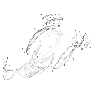 Motorschermen - Spoiler Piaggio Liberty 50 4-takt AC