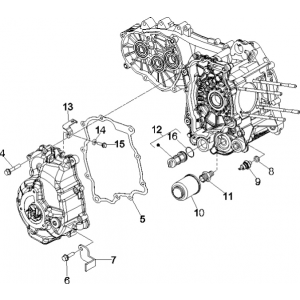 Oliefilter Vespa GTS 250 ie 2005-2009 (met ABS)