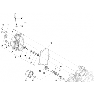 Waterpomp - Oliefilter Piaggio MP3 300 LT Sport 2009-2014