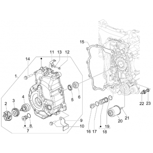 Waterpomp - Oliefilter Vespa GTS 300 ie 2008-2016 (met en zonder ABS)
