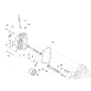 Waterpomp - Oliefilter Piaggio MP3 300 ie LT Business - Sport (met en zonder ABS) 2016-2018
