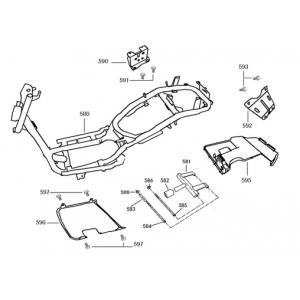 Diversen onderdelen AGM VX50S zwart