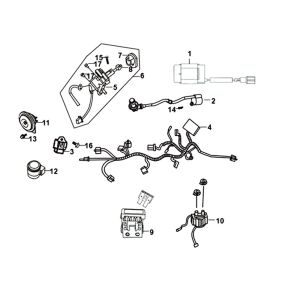 Draadboom Sym XPRO 50 4-takt AC Euro 4