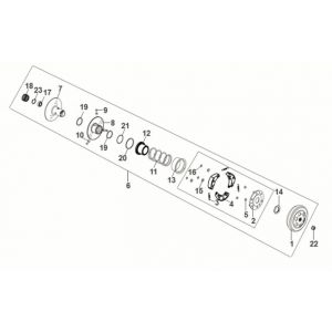 Koppeling - Koppelingshuis Sym Fiddle IV 50 Euro 5