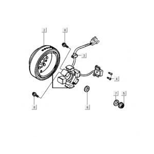Ontsteking - Stator - Vliegwiel Kymco K-Pipe 125