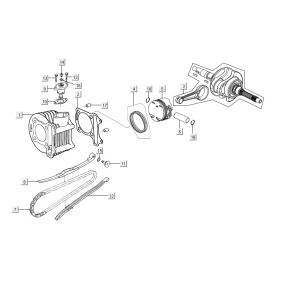 Cilinder - Krukas Kymco People S 150i Euro 4