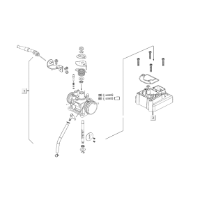 ECU - Gasklephuis Kymco VP50i Euro 4 tecno silver