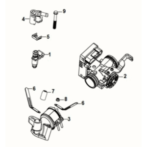 ECU set Sym Fiddle IV 125i LC ABS E5 2020-2021