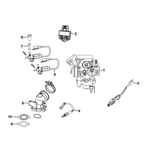 ECU - Gasklephuis - Injector- Inlaatspruitstuk Sym Symphony ST Euro 4 25km