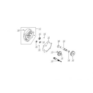 Vertanding - Overbrenging Kymco Like TT 4-takt tecno silver 2015