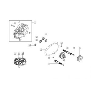 Vertanding - Overbrenging Kymco Super8 Street 50 4-takt rood