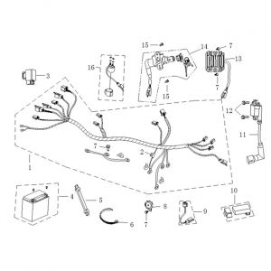 Kabelboom - Contactslot - Elektrische delen 1 AGM Supreme