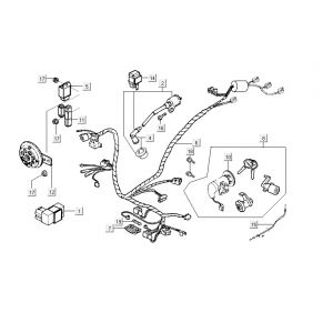 Elektrische delen Kymco Yup 50 2-takt AC zilver