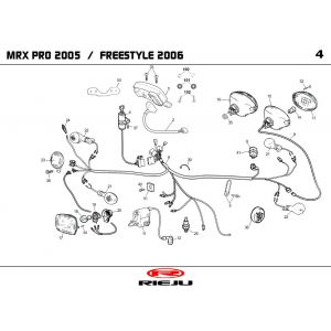 Elektrische delen Rieju MRX pro oranje 2006 2-takt