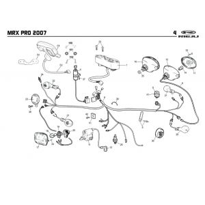 Elektrische delen Rieju MRX pro oranje 2008 2-takt