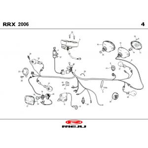 Elektrische delen Rieju RRX blauw 2009 2-takt