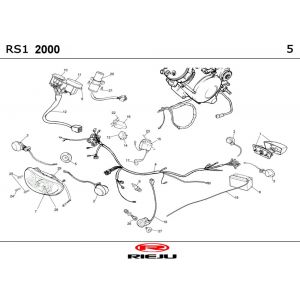Elektrische delen Rieju Rs1 geel- blauw 2001 2-takt