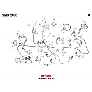 Elektrische delen Rieju SMX blauw 2004 2-takt