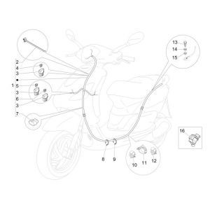Kabelboom Piaggio New Fly 4-takt 4V