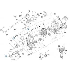 Spanningsregelaar - Knipperlichtrelais - Antikantelsensor Piaggio MP3 300 ie LT Business - Sport (met en zonder ABS) 2016-2018