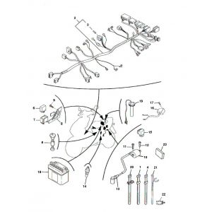 Kabelboom - Bobine - Accu Yamaha Aerox 50 2-takt LC