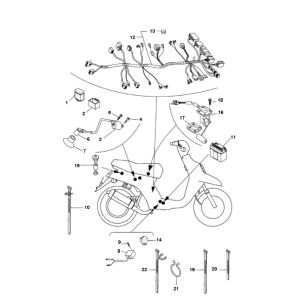 Contactslot - Spanningsregelaar - Claxon Yamaha Bw's 2-takt