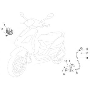 Elektrische delen Piaggio Fly 50 4-takt AC