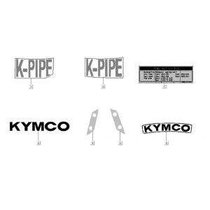 Emblemen - Stickers Kymco K-Pipe 125
