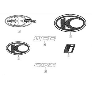 Emblemen - Stickers Kymco New Dink 200i