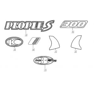 Emblemen - Stickers Kymco People S 300i