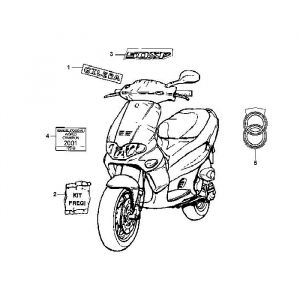 Emblemen - Stickers Gilera Runner 50 2-takt LC 1998-2005