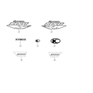 Emblemen - Stickers Kymco MXU 300
