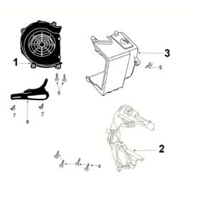 Engine cover Peugeot Speedfight 4 50i E5
