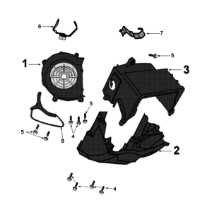 Engine cover Peugeot Tweet 125 EFI YO N SBC E4 2018-2020