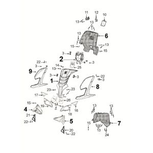 Fairing front Peugeot Speedfight 4 50i E5