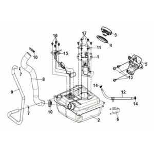 Feul Tank Sym Symphony ST 125i LC E5