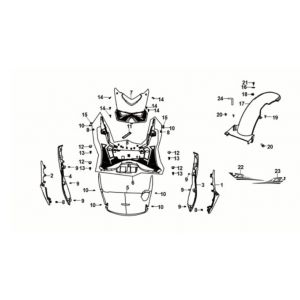 Treepklank - Accudeksel Sym Jet 14 50i Euro 5