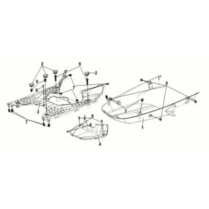 Floor Panel - Center Cover Sym Symphony ST 125i LC E5