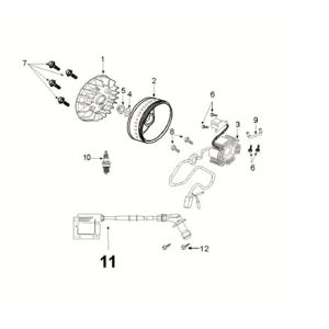 Flywheel magneto Peugeot Speedfight 4 50i E5