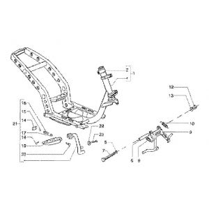 Frame - Standaard Gilera Runner FXR 180 2-takt