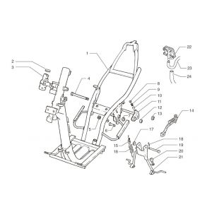 Frame Beta Ark 50 2-takt LC zilver cosmo 2004