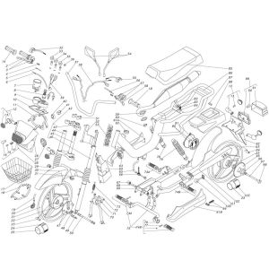 Frame Beta Cyclo Delivery 45km rood 2008
