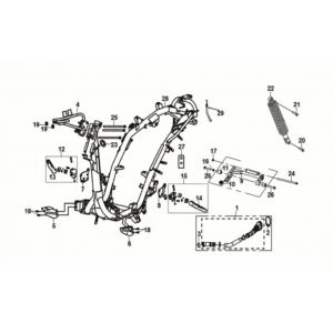 Frame - Motorophanging Sym Jet 14 50i Euro 5
