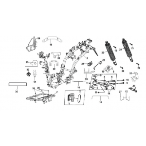 Frame body - engine hanger Sym X-Pro 50 E5