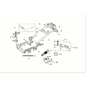 Frame - Motorophanging Sym Fiddle ll Euro 5