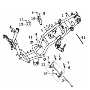 Frame Generic Cracker 50 2-takt wit 2009